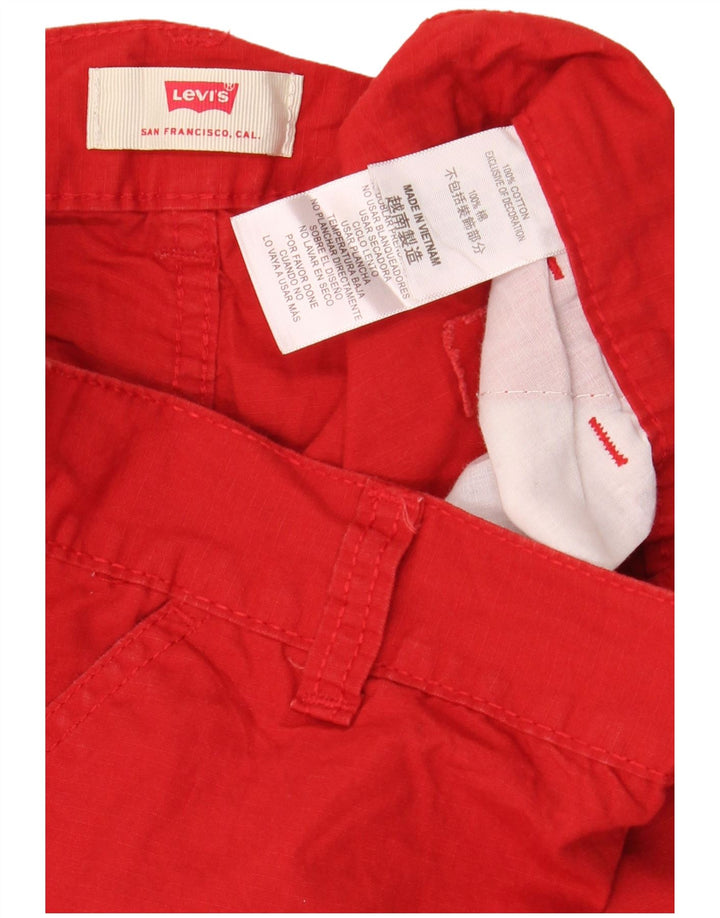 Męskie spodenki cargo Levi's W30 Średni czerwony, bawełniany