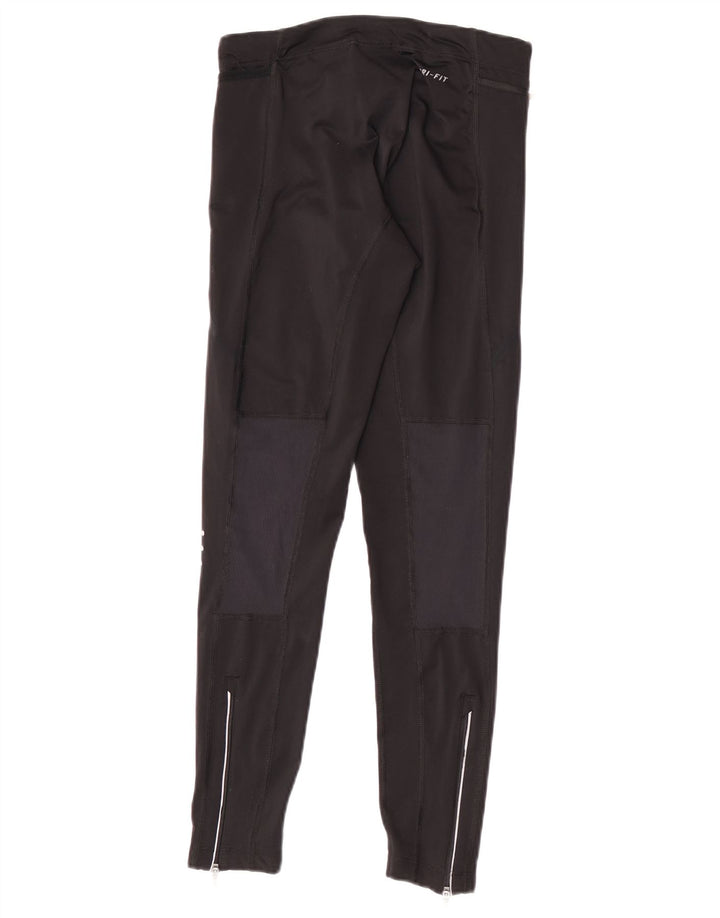 Damskie legginsy Nike Dri Fit UK 6 XS, czarny poliester z blokami kolorów