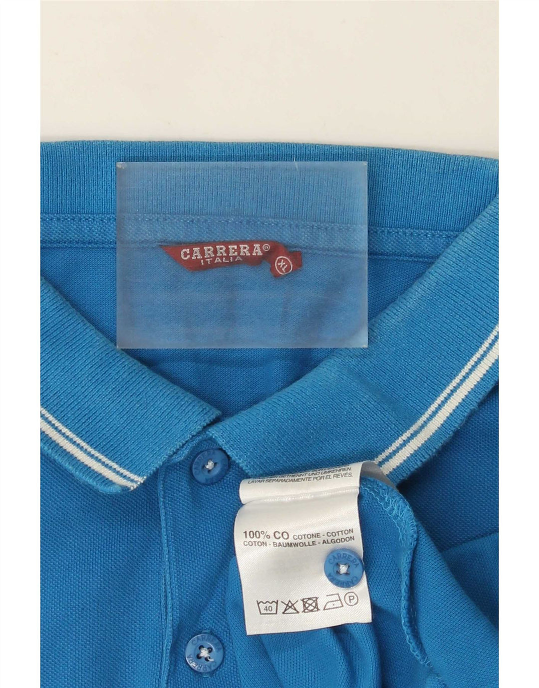 Męska koszulka polo Carrera XL, niebieska, bawełniana