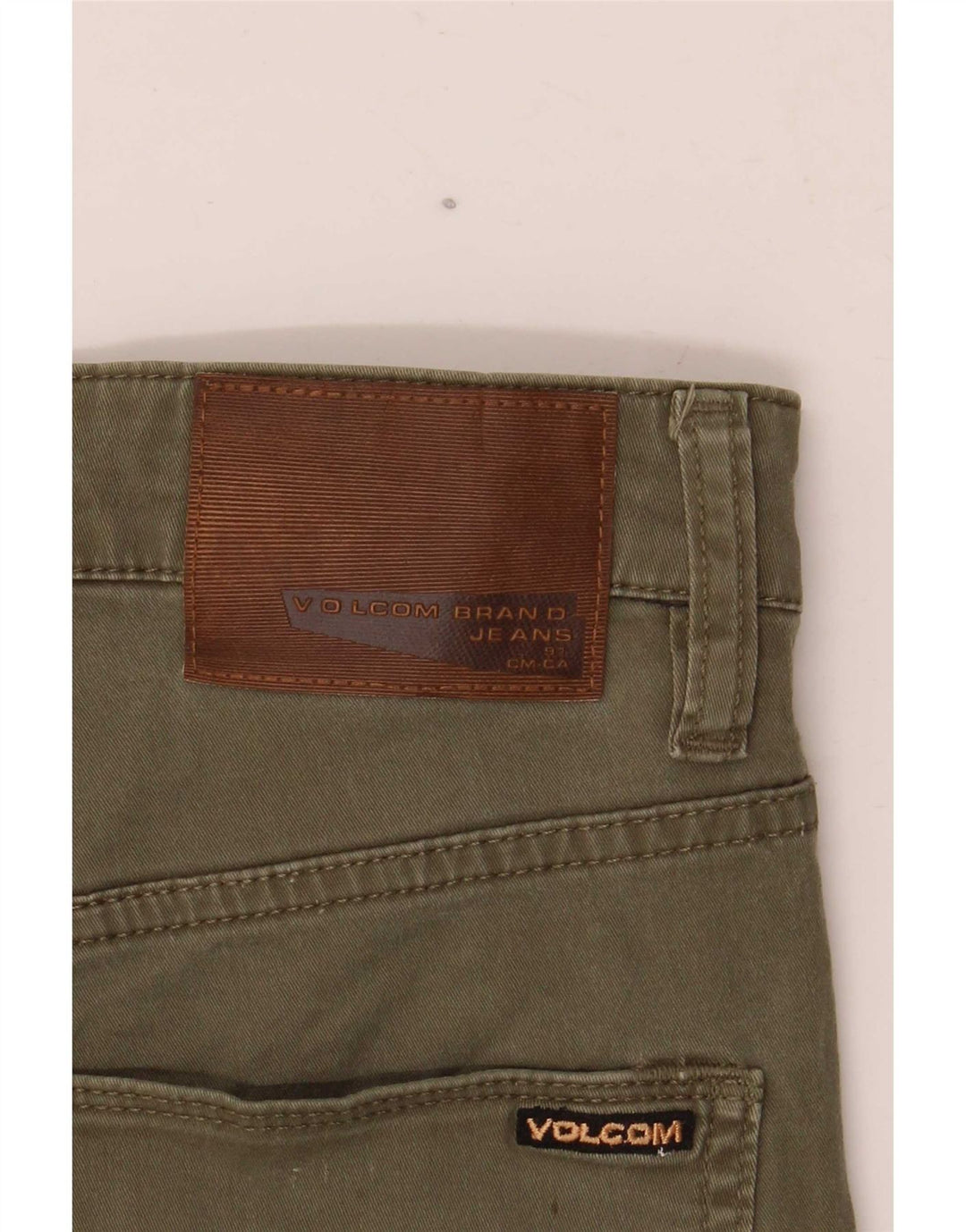 Męskie spodenki jeansowe Volcom Solver W30, średnia bawełna khaki