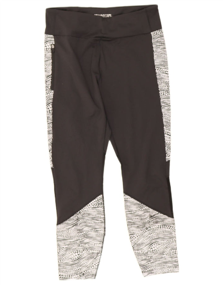 Damskie legginsy Capri Mountain Warehouse UK 14, średni czarny, blok kolorów