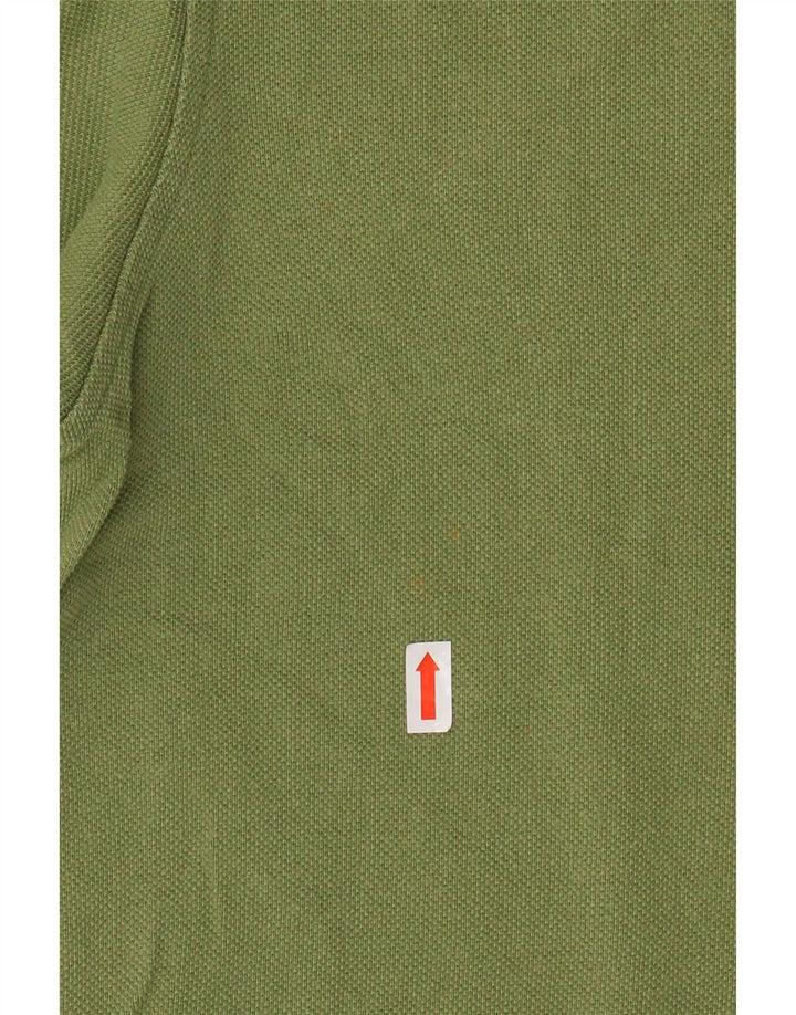 Męska koszulka polo TOMMY HILFIGER, duża, zielona, bawełniana