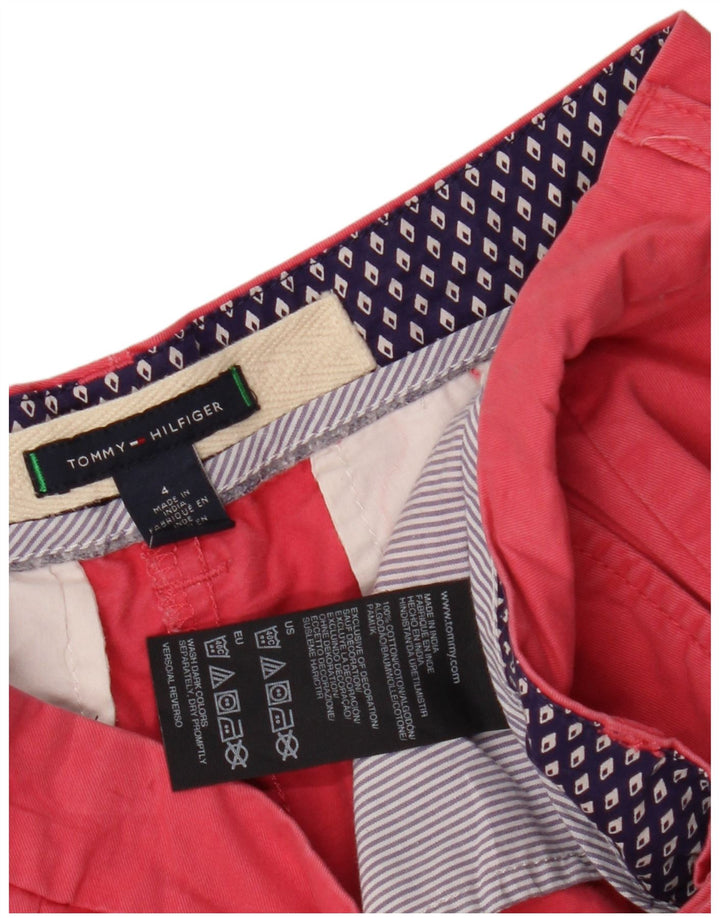 Damskie spodenki Chino TOMMY HILFIGER US 4 Small W30 Różowa bawełna
