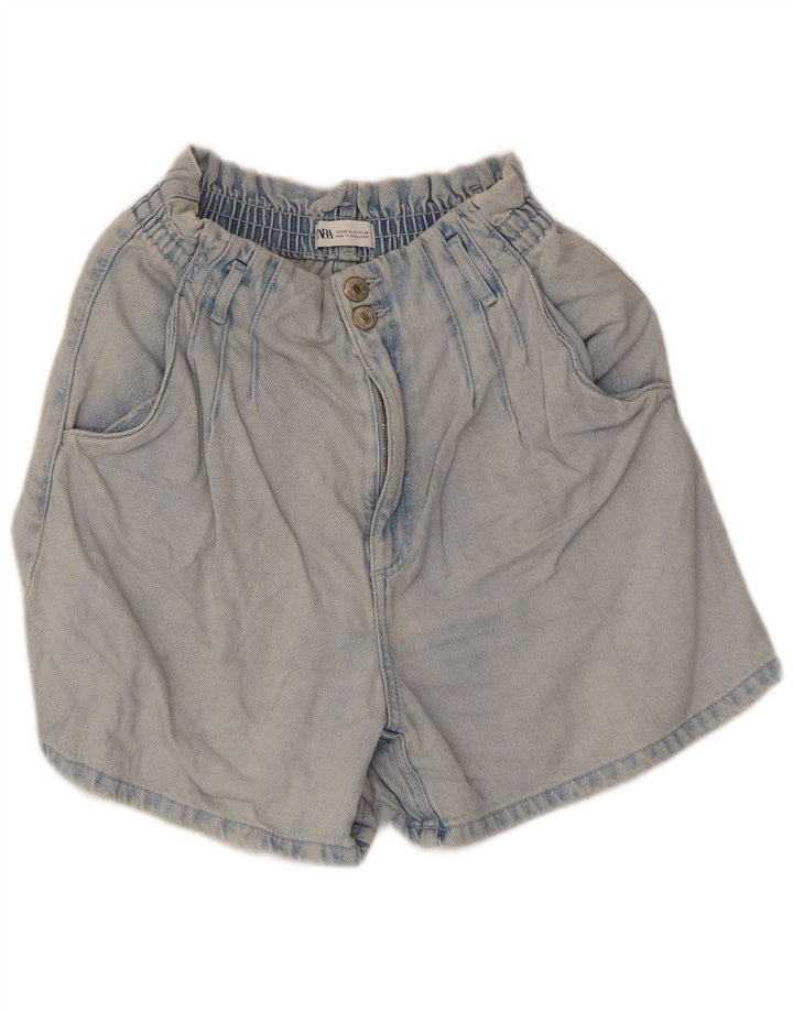 Damskie spodenki jeansowe Zara EU 38 Small W28 Niebieskie bawełniane