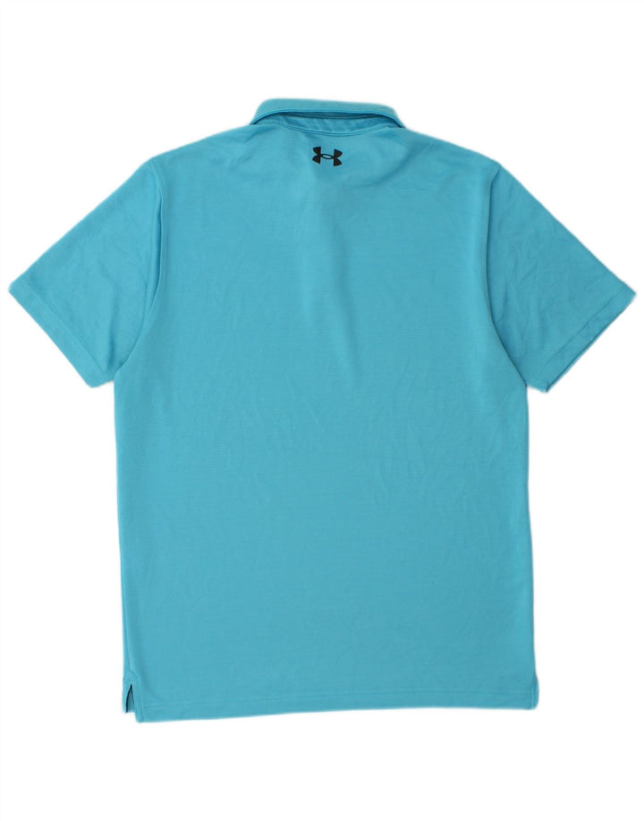 Męska koszulka polo o luźnym kroju UNDER ARMOUR, średni niebieski, poliester