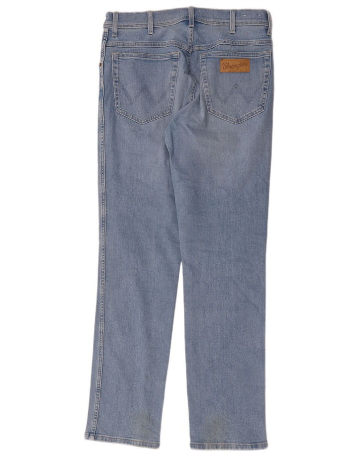 Męskie jeansy Wrangler Texas Slim W33 L32 Niebieskie bawełniane
