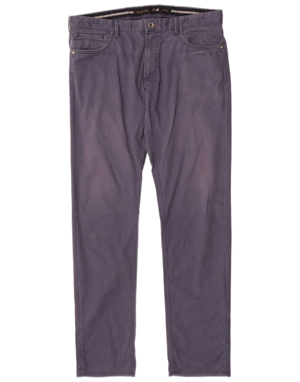 Spodnie męskie MASSIMO DUTTI EU 44 Large W34 L33 Granatowe w cętki