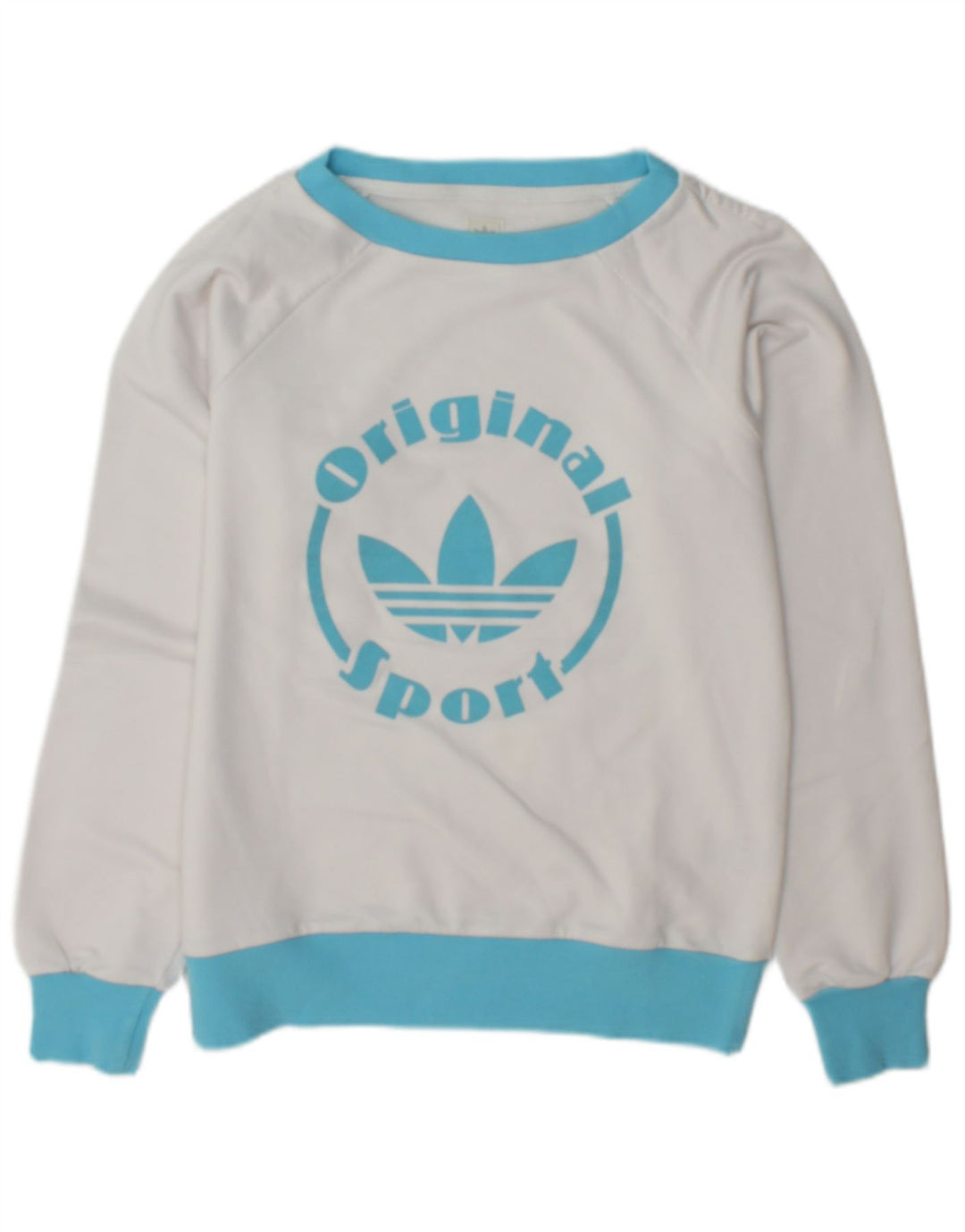 Damska bluza Adidas Graphic Jumper IT 46 Duży biały poliester