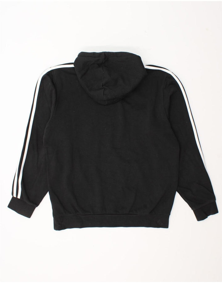 Męska bluza z kapturem Adidas Graphic, średnia czarna, bawełniana