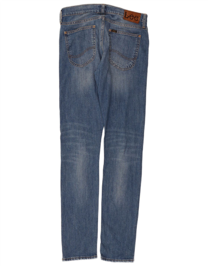 Damskie jeansy Lee Luke Distressed Slim W29 L32 Niebieskie bawełniane