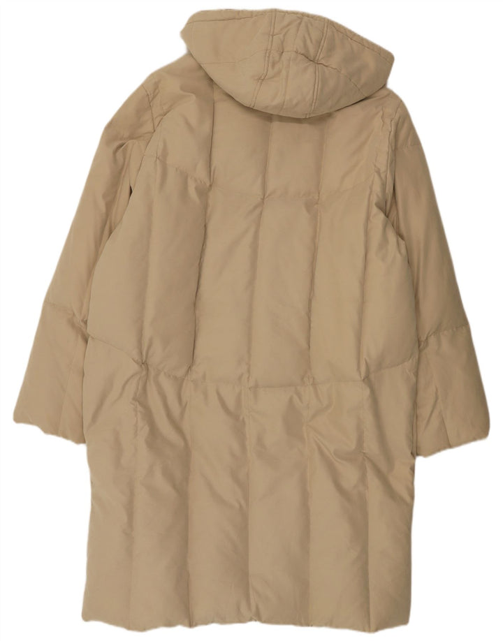 Invicta Damski płaszcz z kapturem, oversize, wyściełany UK 18 XL, beżowy poliester