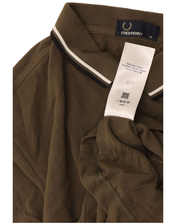 Męska koszulka polo Fred Perry, średnia, bawełniana khaki