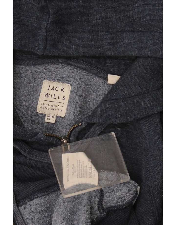 Damski sweter z kapturem i zamkiem Jack Wills UK 10, mały granatowy poliester