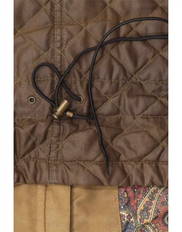 Damska kurtka z woskowanej bawełny Belstaff IT 44, średnia bawełna khaki