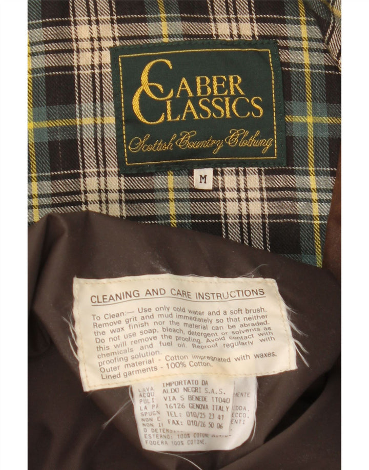 Męska kurtka z woskowanej bawełny Caber Classics UK 38 Średnia brązowa bawełna