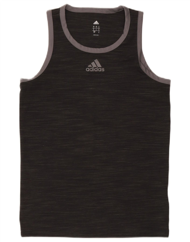 Adidas Męska Kamizelka Top Mała Czarna Nakrapiana Poliester