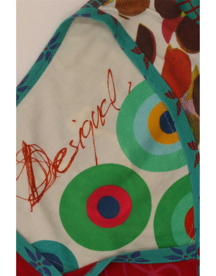Damski top-tunika Desigual UK 12, średni, wielokolorowy w kwiaty