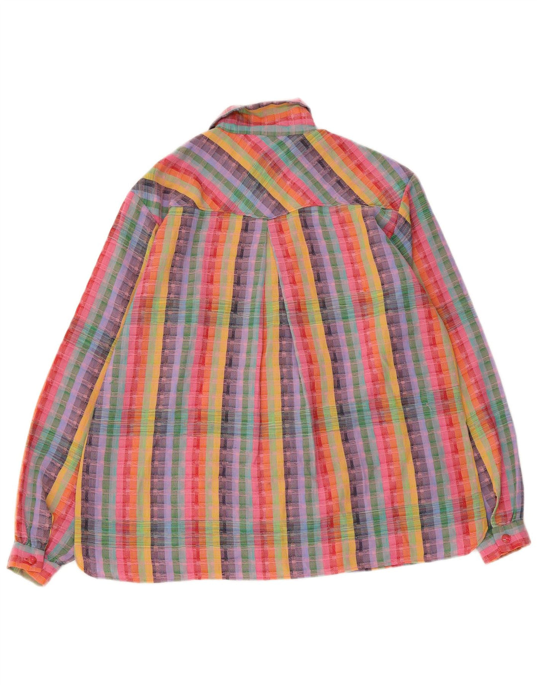 Koszula damska VINTAGE UK 18 XL w wielokolorowe paski