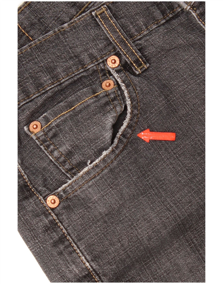 Damskie dżinsy Levi's 505 w trudnej sytuacji US 6 Medium W30 L32 Szare