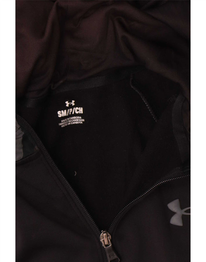 Męski sweter z kapturem i zamkiem Under Armour, mały, czarny kamuflaż, poliester