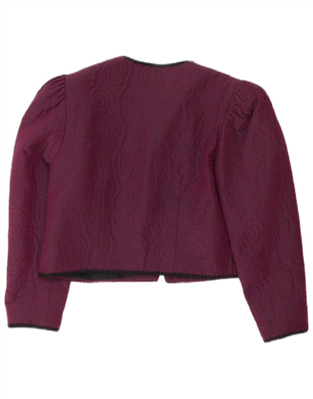 Vintage damska bolerko UK 14 średni fiolet z wiskozy