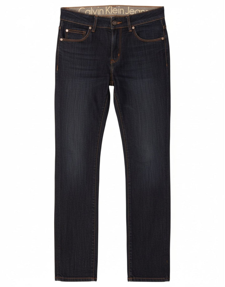 Damskie jeansy Calvin Klein Slim W30 L33 Granatowe