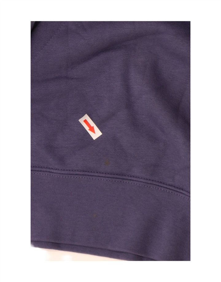 Męski sweter z kapturem Nike, mały, granatowy, bawełniany