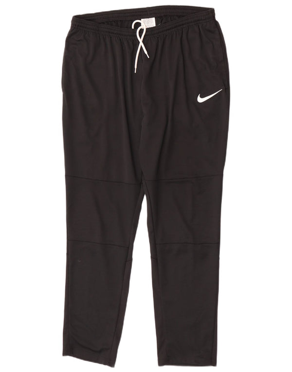 Męskie spodnie dresowe Nike Dri Fit XL, czarne, poliestrowe