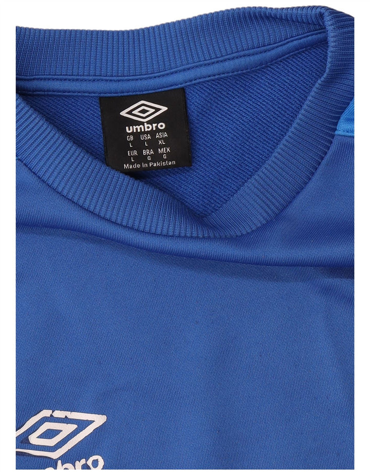 Męska bluza UMBRO z dużym niebieskim blokiem kolorów