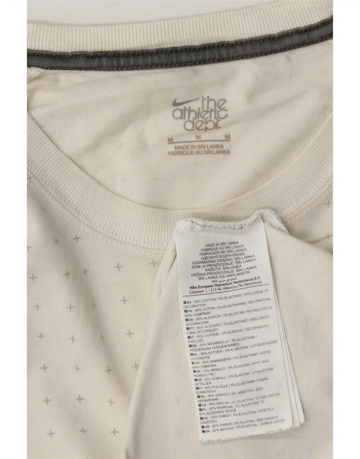 T-shirt męski Nike, bawełniany, średni, biały w cętki