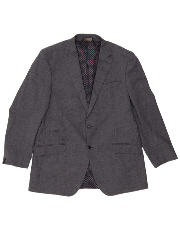Marks & Spencer Męska marynarka zapinana na 2 guziki, UK 44 XL, niebieski poliester