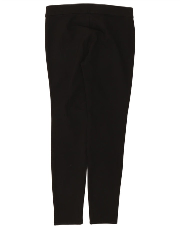 Zara Damskie spodnie typu casual ze średnim stanem, średnie W28 L28, czarne, poliestrowe