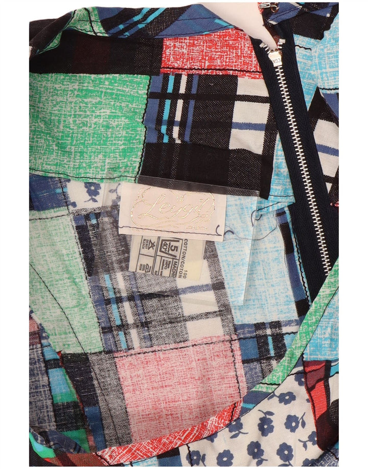 Damska sukienka o linii A bez rękawów Leygil UK 18 XL Wielobarwny patchwork