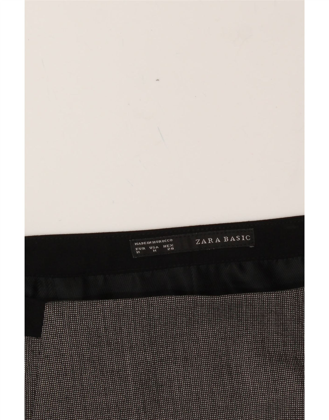 ZARA Womens Pencil Skirt Medium W30  Grey Polyester Vintage Zara and Second-Hand Zara from Messina Hembry 