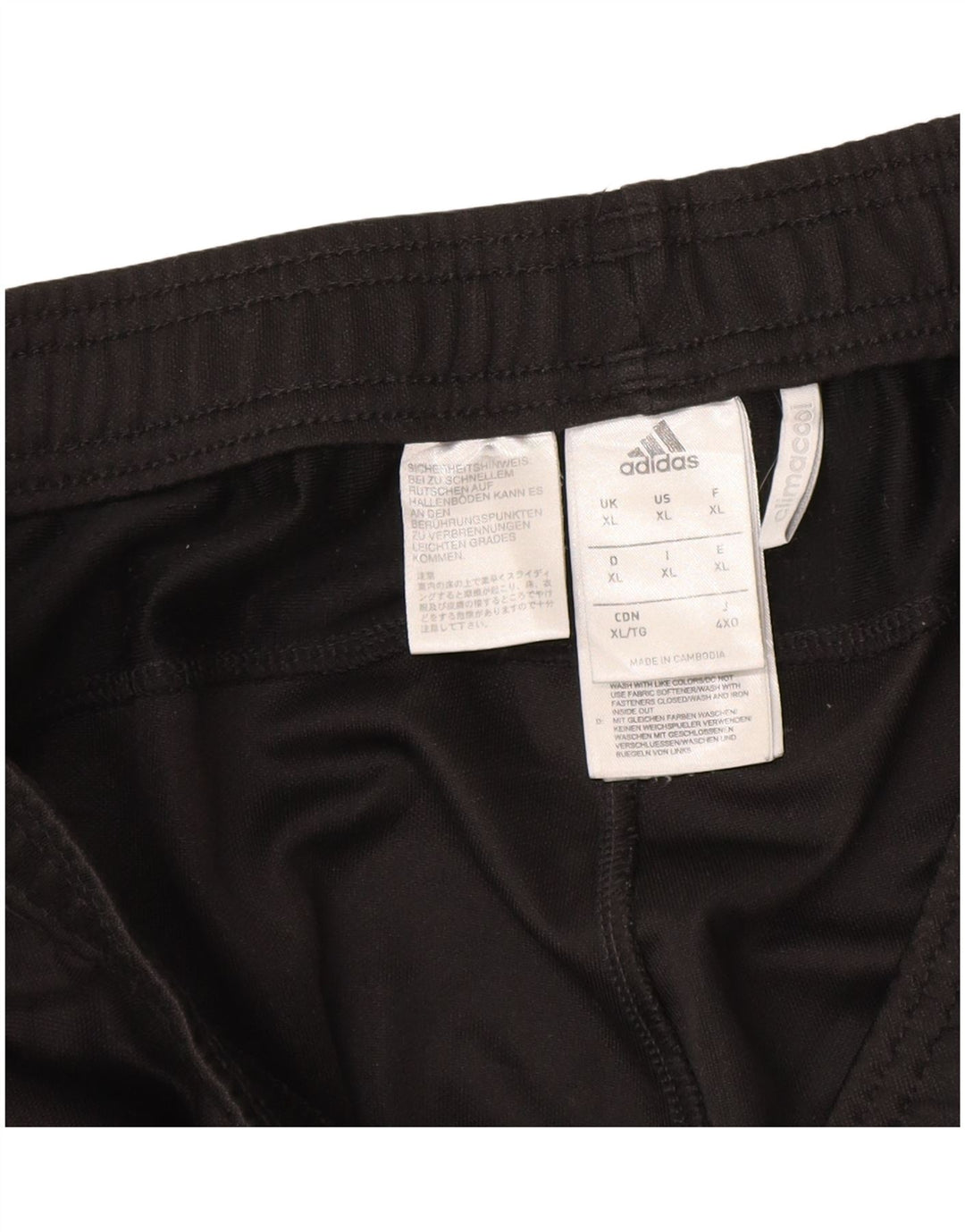 Męskie spodnie dresowe Adidas Climacool XL, czarne, poliestrowe