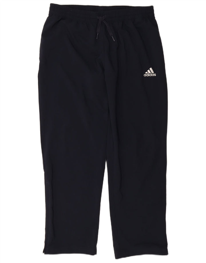 Męskie spodnie dresowe ADIDAS XL, granatowe, poliestrowe
