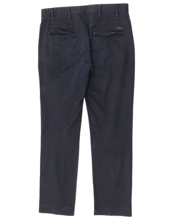 Męskie proste spodnie chino Zara EU 40 Medium W31 L29 Granatowa bawełna
