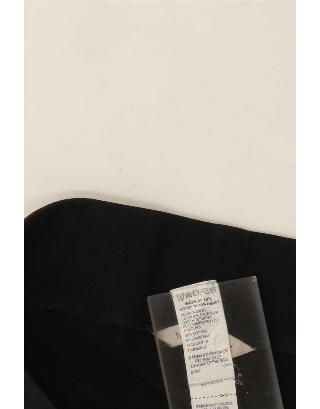 Damskie spodnie dresowe Marks & Spencer UK 10, małe, czarne, bawełniane