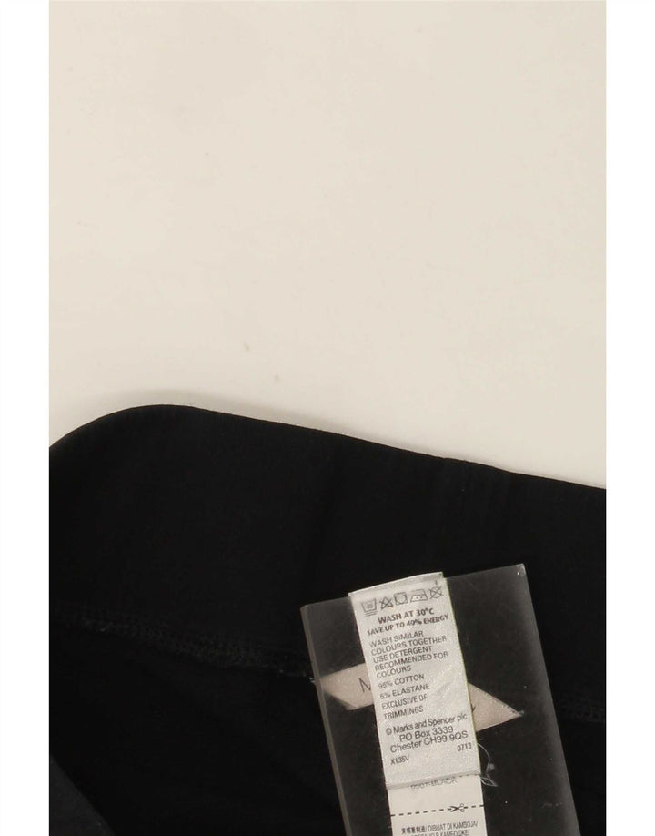 Damskie spodnie dresowe Marks & Spencer UK 10, małe, czarne, bawełniane