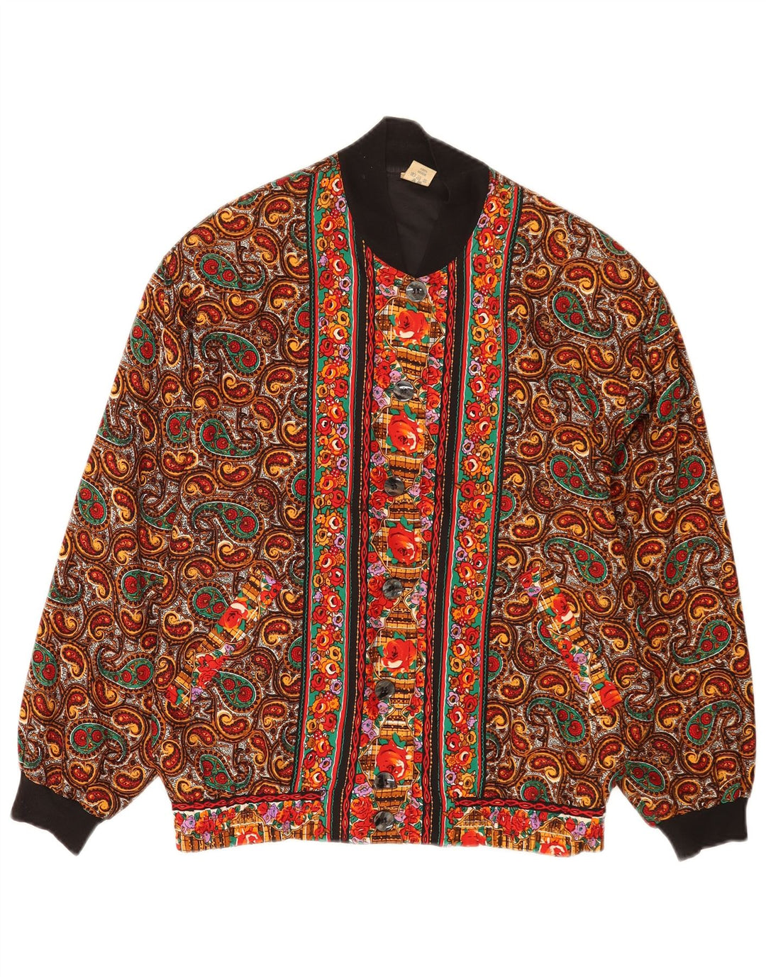 Damska kurtka bomberka oversize Astor EU 36/38, mała, wielokolorowa paisley