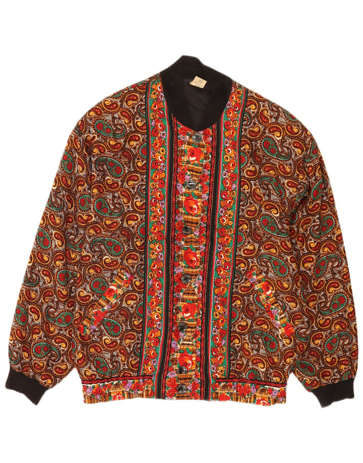 Damska kurtka bomberka oversize Astor EU 36/38, mała, wielokolorowa paisley
