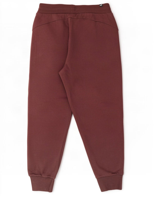 Damskie spodnie dresowe Puma Joggers UK 14, duże, bordowe, bawełniane