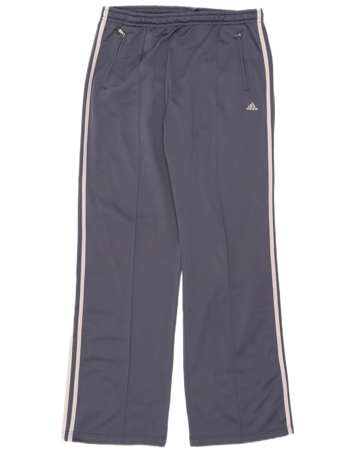Męskie spodnie dresowe Adidas UK 42/44, duże, niebieskie, poliestrowe