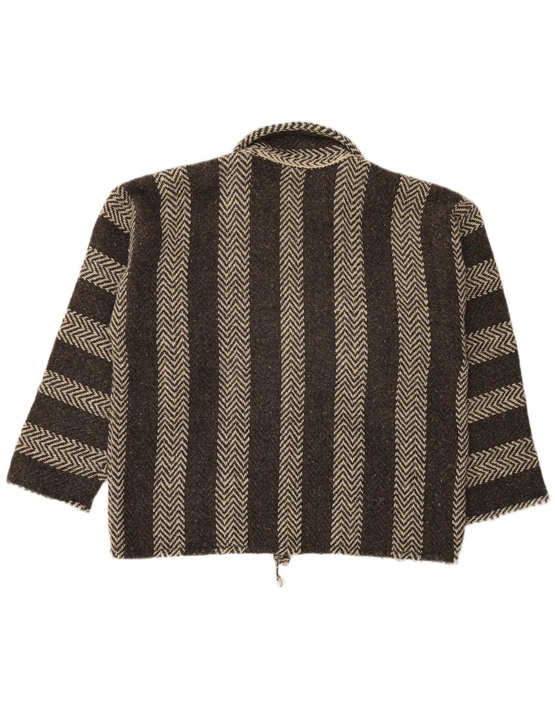 VINTAGE Męski sweter polo XL Szary Chevron Aztec