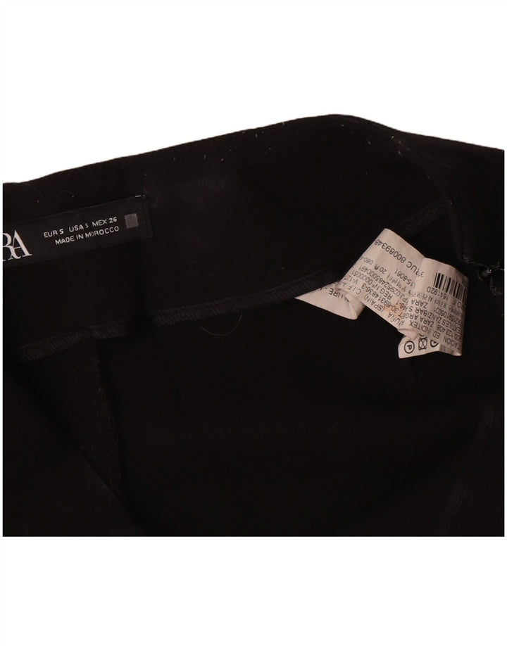 Damskie spodenki codzienne Zara, małe, W26, czarne, poliestrowe