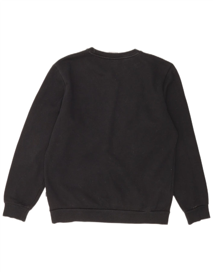 Męska bluza z grafiką Puma, mała, czarna, bawełniana
