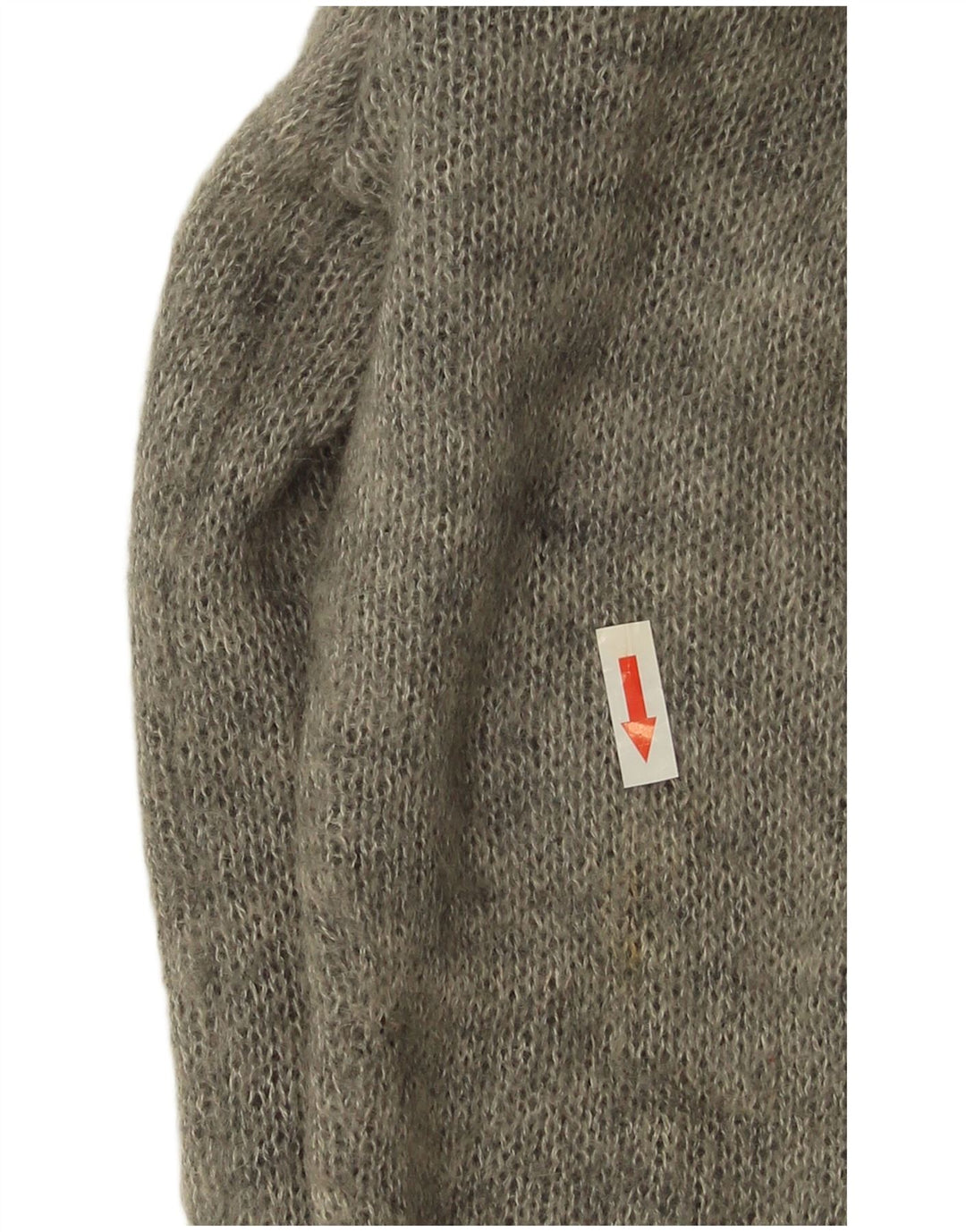 Sweter damski w stylu vintage, UK 14, średni szary