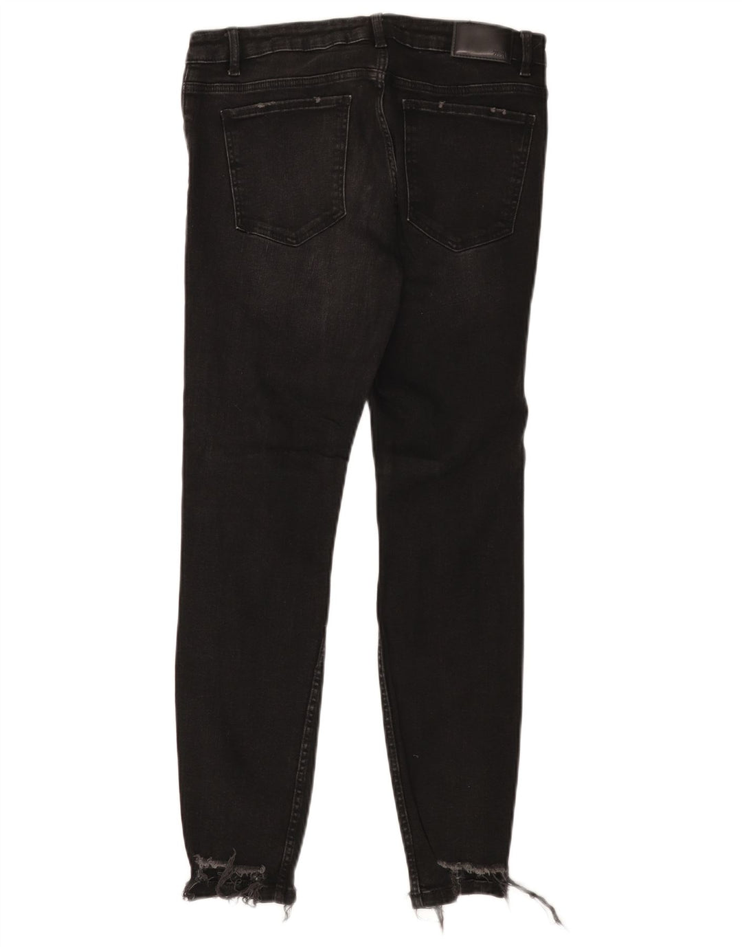 Damskie jeansy Zara w trudnej sytuacji, EU 40 Medium W30 L27, czarna bawełna