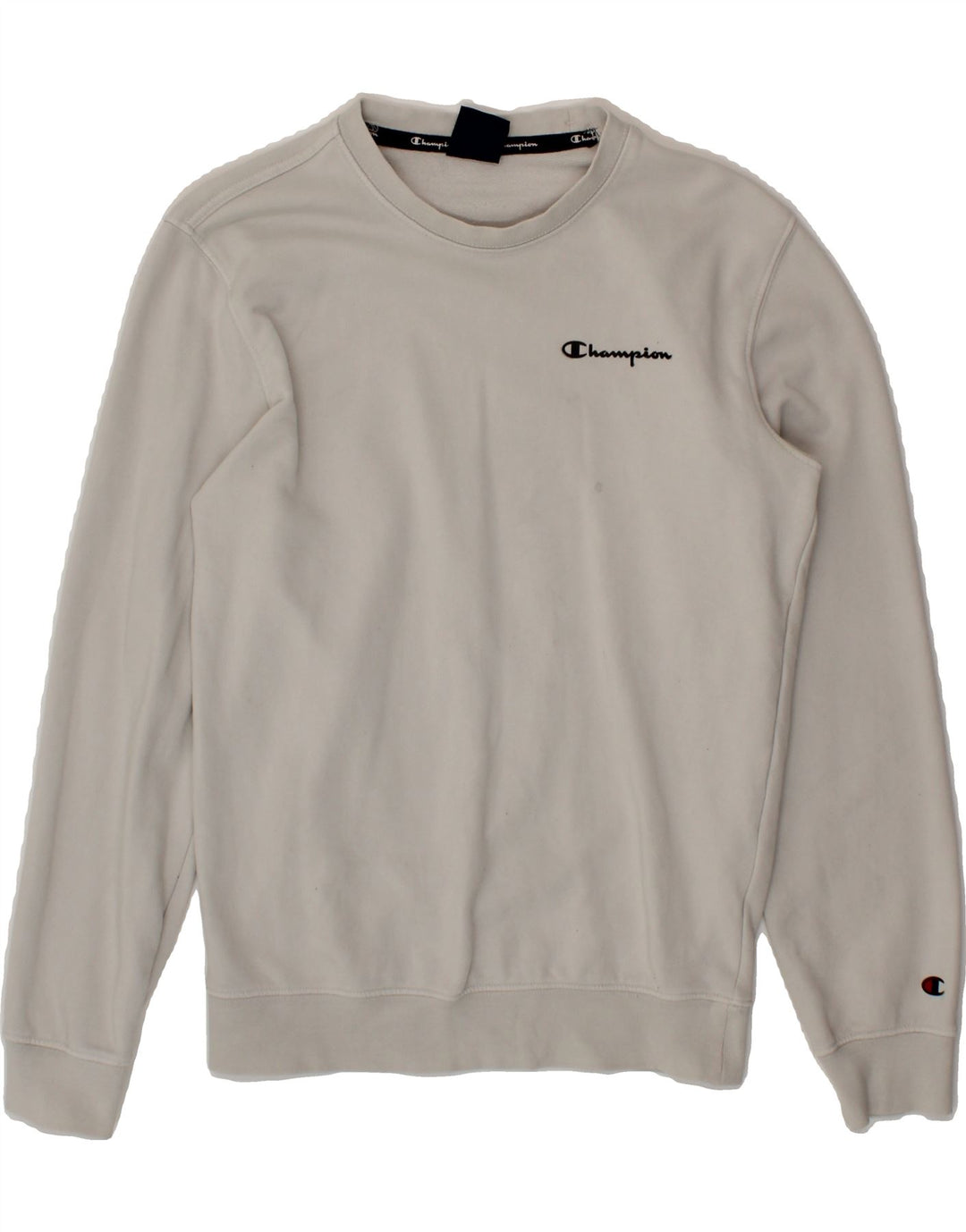 CHAMPION Mens Graphic Sweatshirt Jumper XS Grey Vintage Champion and Second-Hand Champion from Messina Hembry 
