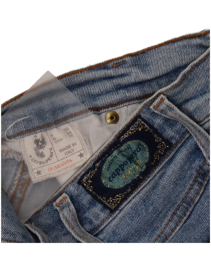 Damskie jeansy slim cappopera W26 L25 niebieska bawełna